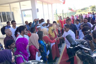 ރައީސް ޔާމީން ފުވައްމުލައް ސިޓީއަށް ވަޑައިގެންފި