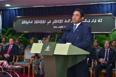 އެންމެ މަތިވެރި ގުރުބާނީ އަކީ ދީނާއި ގައުމުގެ ދިފާއުގައި ގުރުބާންވުން: ރައީސް