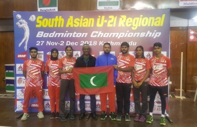 ދެކުނު އޭޝިއާ ޔޫތު ބެޑްމިންޓަން ފައިނަލަށް ރާއްޖޭގެ ދެބެން