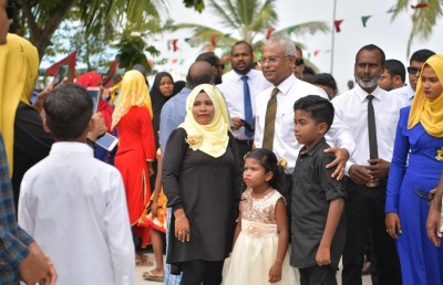 ހަމަ އެންމެ ރަށެއް ވެސް ބާކީއެއް ނުކުރާނަން: ރައީސް