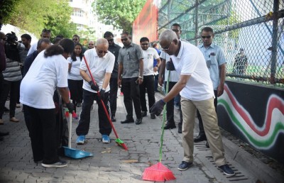 މުޅި ރާއްޖެ ސާފުކުރުމުގެ ޕްރޮގްރާމް ރައީސް ފައްޓަވައި ދެއްވައިފި