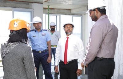ފުލުހުންގެ ފްލެޓްގެ މަސައްކަތް ހޯމް މިނިސްޓަރު ބައްލަވާލައްވައިފި