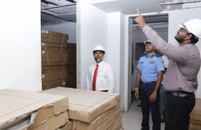 ފުލުހުންގެ ފްލެޓްގެ މަސައްކަތް ހޯމް މިނިސްޓަރު ބައްލަވާލައްވައިފި