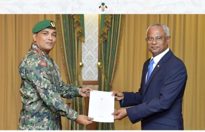 ޗީފް އޮފް ޑިފެންސްގެ މަގާމަށް ޝަމާލް އައްޔަން ކުރައްވައިފި