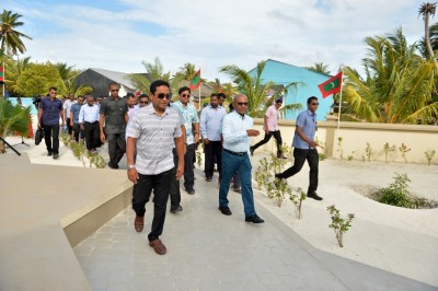 ހުވަދު އަތޮޅަށް ރައީސް ކުރެއްވި ދަތުރުފުޅަށްފަހު މާލެ ވަޑައިގެންފި