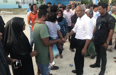 ވެރިކަމަށް ވަޑައިގަތުމަށް ފަހު ރައީސް ފުރަތަމަ ފަހަރަށް އުފަން ރަށަށް