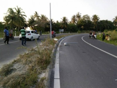 ލާމު ލިންކު ރޯޑުގައި ހިނގި އެކްސިޑެންޓެއްގައި މީހަކު މަރުވެއްޖެ