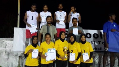 އިންޓަ ކޮލެޖް ބީޗް ވޮލީ މުބާރާތުގެ ޗެމްޕިއަންކަން ވިލާ ކޮލެޖާއި ގައުމީ ޔުނިވާސިޓީ ހޯދައިފި