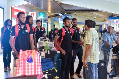 ކާމިޔާބު ޓްރޭނިން ކޭމްޕް ނިންމާލުމަށްފަހު، ގައުމީ ވޮލީ ޓީމު އެނބުރި ރާއްޖެ އަތުވެއްޖެ