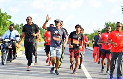 ޓީއެފްޖީގެ 5 ކިލޯމީޓަރު ދުވުމުގައި ރައީސް ބައިވެރިވެވަޑައިގެންފި