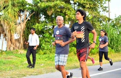 ޓީއެފްޖީގެ 5 ކިލޯމީޓަރު ދުވުމުގައި ރައީސް ބައިވެރިވެވަޑައިގެންފި
