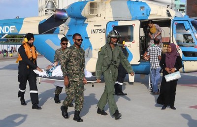 އެކްސިޑެންޓުވެ ބޮލަށް އަނިޔާވި ތުއްތު ކުއްޖަކު އެމަޖެންސީގައި މާލެ ގެނެސްފި