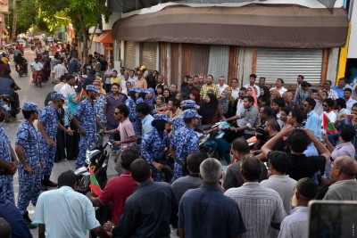 މާލޭގައި ކެމްޕެއިން ރެލީއެއް ބޭއްވުމުގެ ހުއްދައެއް ނުދެން: ފުލުހުން