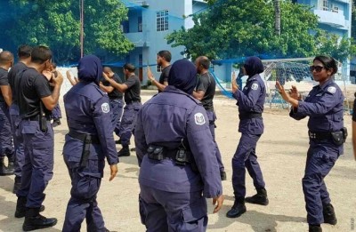 އިންތިހާބުގެ ސަލާމަތީ ކަންކަން ބަލަހައްޓާ ކޮމާންޑަރުން ތަމްރީނުތަކެއް ފުރިހަމަކޮށްފި