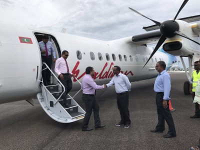 ކުޑަހުވަދޫ އެއާޕޯޓަށް ފުރަތަމަ ފުލައިޓް ޖައްސައި، ރައްޔިތުންގެ ހުވަފެން ހަގީގަތަކަށް