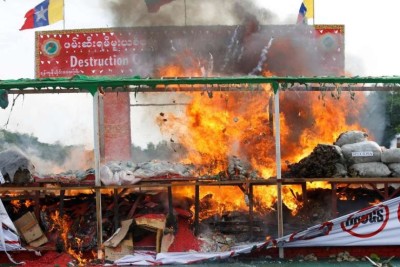 މިޔަންމާ އަދި ތައިލެންޑް ގުޅިގެން އެއް ބިލިއަން ޑޮލަރުގެ ޑްރަގް ނައްތާލަން ފަށައިފި