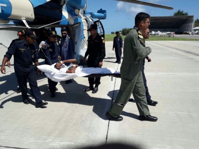 ޑީކޯވި މީހަކަށް ފަރުވާދިނުމަށް ތިނަދޫން އައްޑޫ ސިޓީއަށް ގެންގޮސްފި