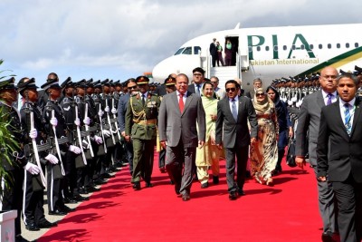 ޕާކިސްތާނުގެ ބޮޑުވަޒީރު ނަވާޒު ޝަރީފު ރާއްޖެ ވަޑައިގެންފި