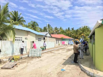 އުނގޫފާރުގައި ތާރުއަޅަން ތައްޔާރުވެފައި، މީދޫގައި ގާ އެތުރުމުގެ މަސައްކަތް ނިމެނީ