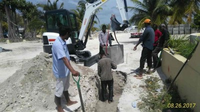 ހަނިމާދޫ 21 މަގެއްގައި ތާރުއެޅުމުގެ މަސައްކަތް ފަށައިފި