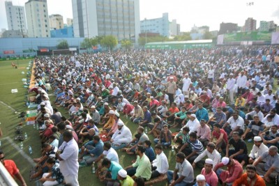 އީދު ނަމާދު މާފަންނު ސްޓޭޑިއަމާއި މާލޭގެ 14 މިސްކިތެއްގައި