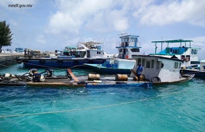 ވިލިމާލެ ފަޅުތަރެއަށް އަޑިއަށް ދިޔަ ދޯނި ދެ ދުވަސް ފަހުން ފެންމަތިކޮށްފި