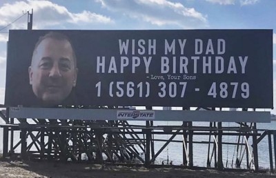 ބައްޕަގެ އުފަން ދުވަސް ފާހަގަކުރަން ބިލްބޯޑެއް ބަހައްޓައިފި