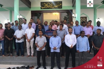 ސައުދީ ރަސްގެފާނު ވިލިގިލީގައި އަޅުއްވައިދެއްވި މިސްކިތް ރައީސް ޔާމީން ހުޅުއްވައިދެއްވައިފި