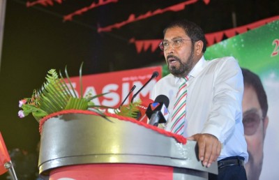 މަޖިލިސް އިންތިޚާބަށް ގާސިމްގެ ޝިއާރު: ދިވެހިންގެ ބިން ދިވެހިންނަށް