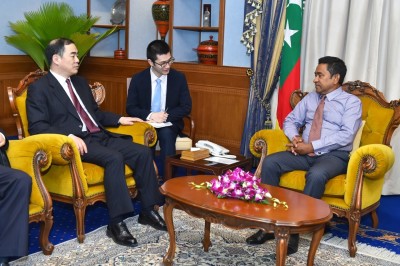 ރާއްޖެ އާއި ޗައިނާގެ ގުޅުމަށް 45 އަހަރު ފުރުމުން ރައީސް ތަހުނިޔާ ފޮނުއްވައިފި