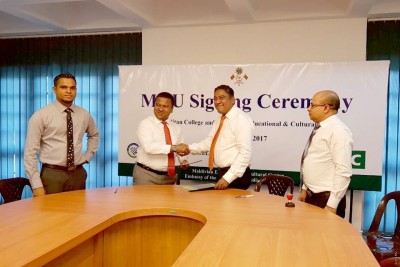 ލަންކާގެ މެޓްރޯޕޮލީޓަން ކޮލެޖުގައި ދިވެހި ދަރިވަރުންނަށް ހެޔޮއަގުގައި ކިޔެވޭނެގޮތް ހަދައިފި