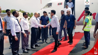 ރައީސް ޔާމީން ކުޑަހުވަދުއަށް ވަޑައިގެންފި