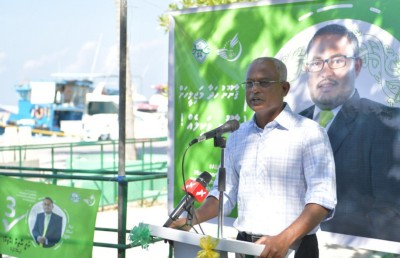 މަހިބަދޫ ދާއިރާގެ އޭޕީ ކެންޑިޑޭޓަށް ރައީސްގެ ތާއީދު