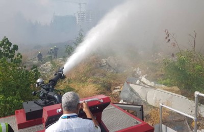 ހުޅުމާލޭ ހުސް ބިމުގެ ބޮޑު ބައެއް އަނދައިފި