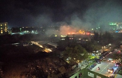 ހުޅުމާލޭ ހުސް ބިމުގެ ބޮޑު ބައެއް އަނދައިފި