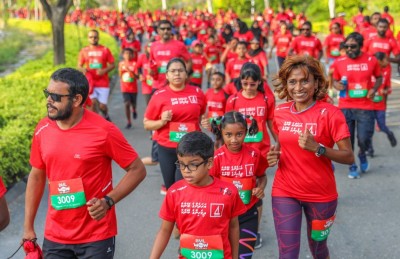 "ބީއެމްއެލް ވައު ކިޑްސް ރަން" 2،000 ބައިވެރިންނާ އެކު ބާއްވައިފި