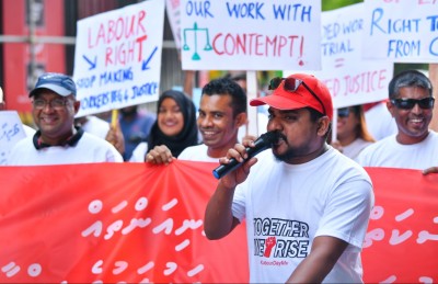 މަސައްކަތްތެރިންގެ ހައްގުތައް ހޯދަން ހިނގާލުމެއް ބާއްވައިފި