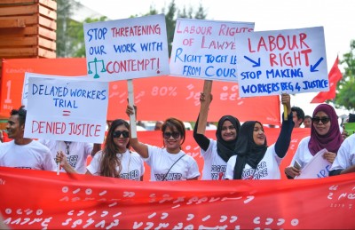 މަސައްކަތްތެރިންގެ ހައްގުތައް ހޯދަން ހިނގާލުމެއް ބާއްވައިފި