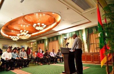 ނޫސްވެރިން އިހުމާލުވެއްޖެ ނަމަ ފިތުނަ އުފެދޭނެ: ރައީސް