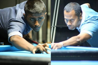 ގައުމީ 9 ބޯލް ބިލިއާޑް މުބާރާތުގެ ފައިނަލުގެ ޖާގަތައް ސަނީފާއި އަހުސަނަށް