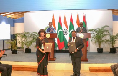 އިންޑިއާ އާއި ރާއްޖެއާ ދެމެދު ދެ އެއްބަސްވުމެއްގައި ސޮއިކޮށްފި