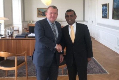 ޑެންމާކްގެ ބޮޑުވަޒީރާ ރައީސް ނަޝީދު ބައްދަލުކުރައްވައިފި