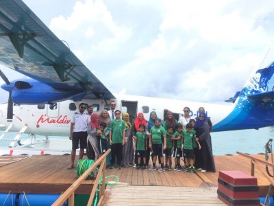 އަމީނިއްޔާ ސްކޫލުގެ އޯޓިޒަމް ކުދިން މޯލްޑިވިއަން ސީޕްލޭން އަށް ޒިޔާރަތް ކޮށްފި
