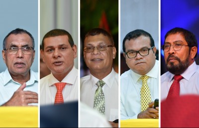 މަޖިލިހުގެ ރިޔާސަތު ބަލަހައްޓަން އަފީފް، ޝަރީފް، ސިޔާމް، އަސްލަމް އަދި ގާސިމް ކަނޑައަޅައިފި