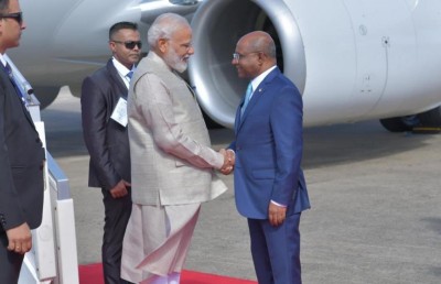 މޯދީ ރަސްމީ ދަތުރުފުޅެއްގައި ރާއްޖެ ވަޑައިގެންފި