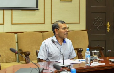 މޯދީ ތަގްރީރުކުރާ ޖަލްސާއާ ގުޅޭގޮތުން ޕީޖީ ލީޑަރުންނާ ނަޝީދު މަޝްވަރާކޮށްފި