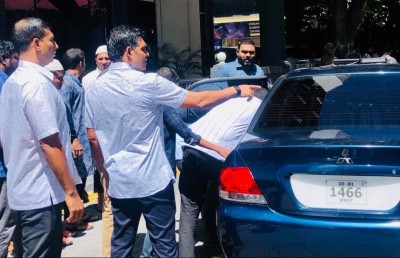 މިސްކިތަށް ވެއްޓުނު މީހަކަށް އެހީވީ ނައިބު ރައީސާއި އެމަނިކުފާނުގެ ބޮޑީގާޑުން، ގިނަ ބައެއްގެ ތައުރީފު