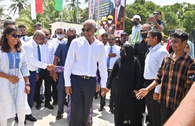 ގިނަ މަޝްރޫއުތަކާ އެކު އައްޑޫގެ ތަރައްގީ އަންނަނީ ބާރަށް ހިނގަމުން: ސަރުކާރު