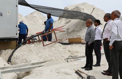 ސްޓެލްކޯ ހިޔާގެ ދެ ޓަވަރަށް ކަރަންޓު ލުމުގެ މަސައްކަތް ފަށައިފި