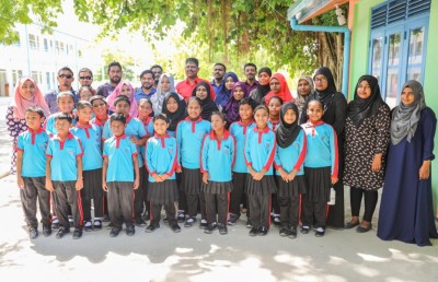 ބީއެމްއެލް ކޮމިއުނިޓީ ފަންޑުން މާއެނބޫދޫ ސްކޫލް ލައިބްރަރީ ތަރައްގީ ކޮށްފި